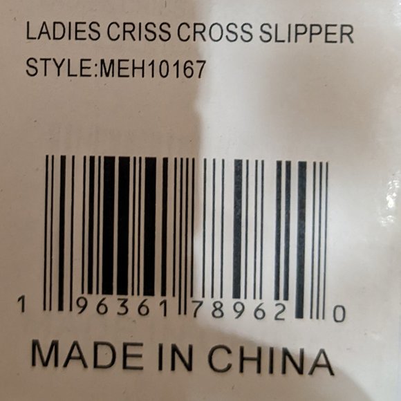 Steve Madden Criss Cross Slippers BLACK Size Large 9-10 NEW in BOX - Picture 9 of 11